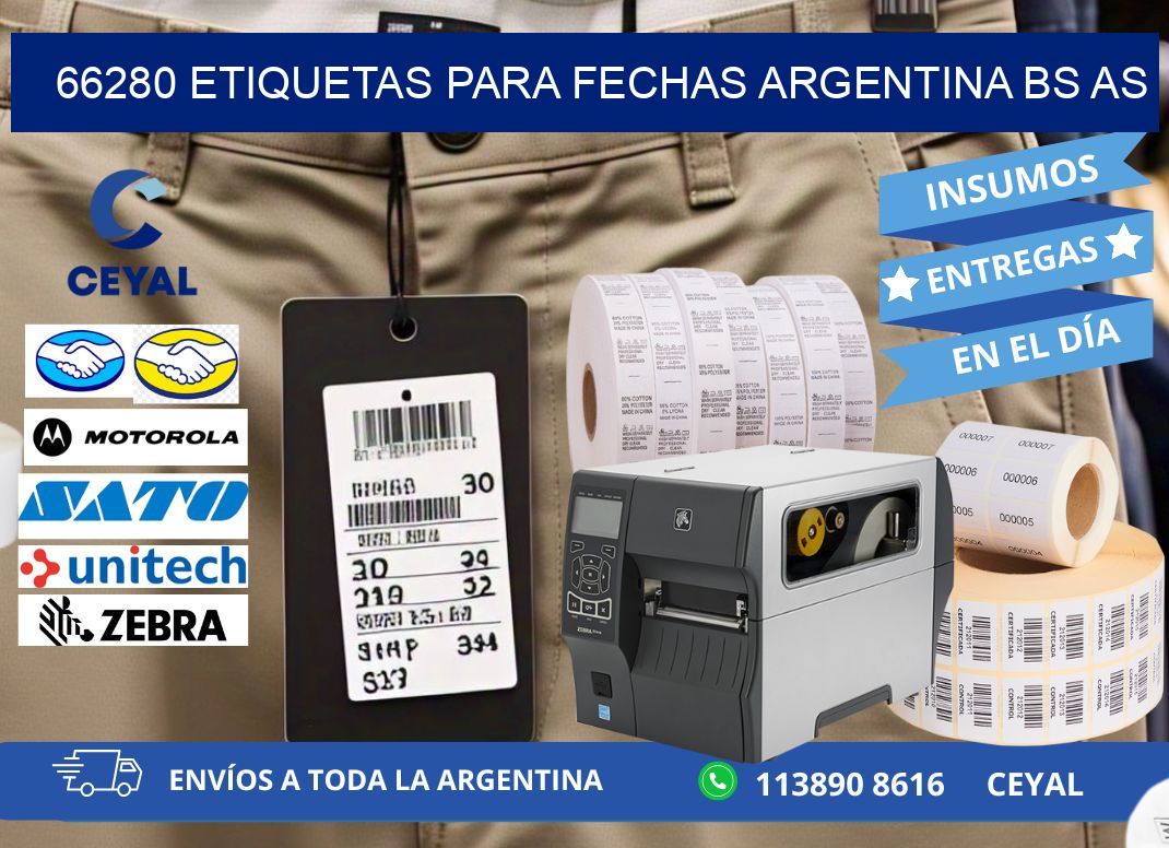 66280 ETIQUETAS PARA FECHAS ARGENTINA BS AS
