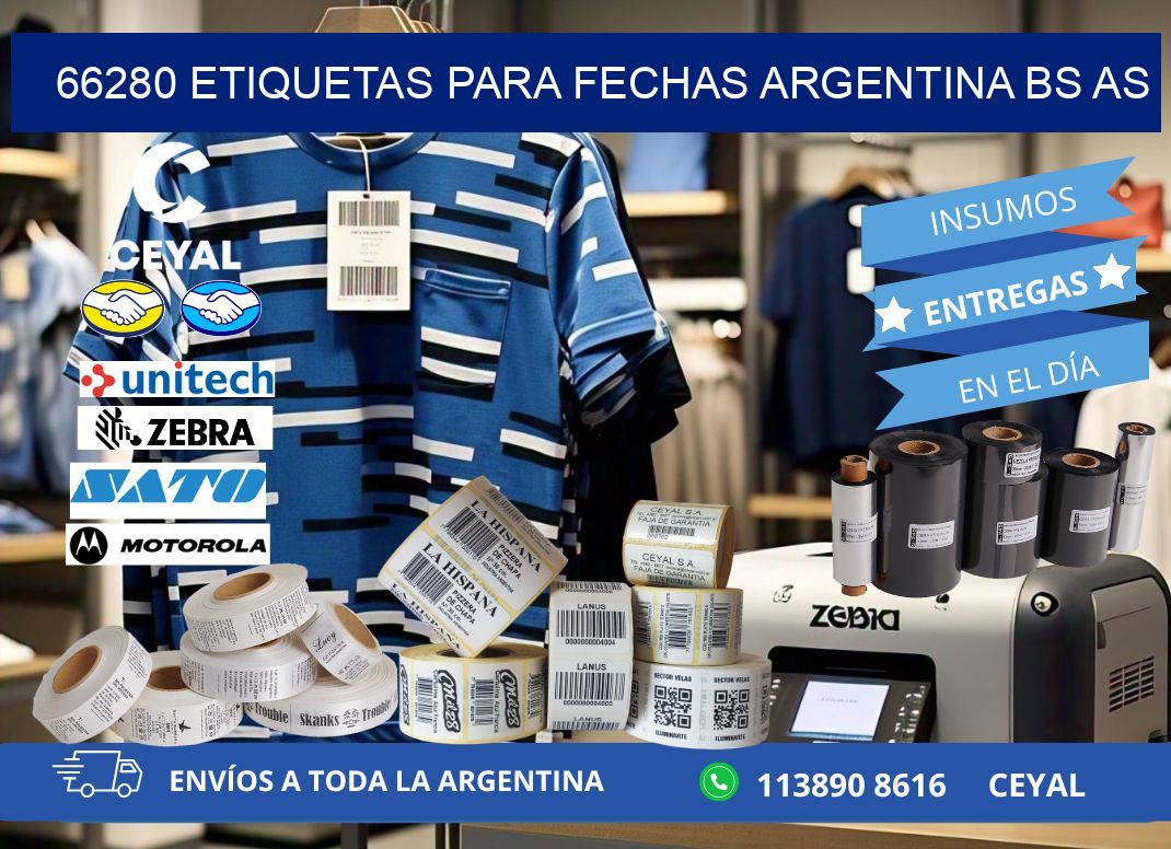 66280 ETIQUETAS PARA FECHAS ARGENTINA BS AS