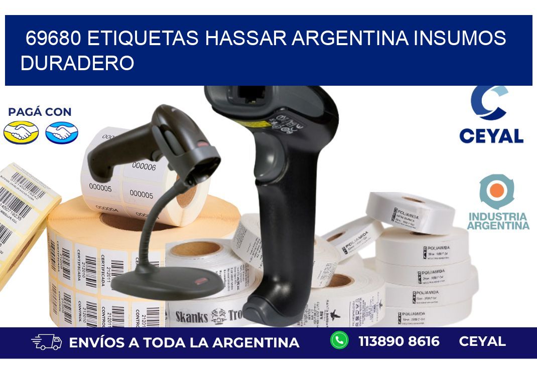 69680 etiquetas hassar argentina INSUMOS DURADERO