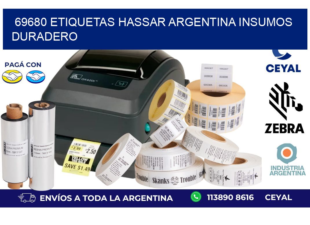 69680 etiquetas hassar argentina INSUMOS DURADERO