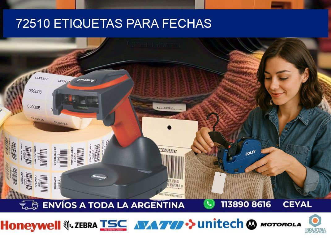72510 ETIQUETAS PARA FECHAS