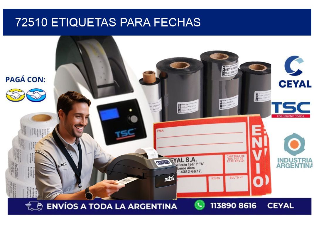 72510 ETIQUETAS PARA FECHAS