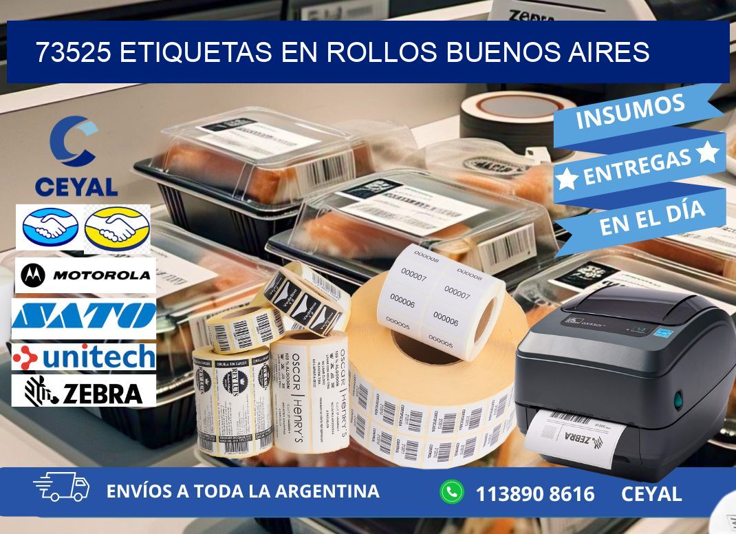 73525 ETIQUETAS EN ROLLOS BUENOS AIRES