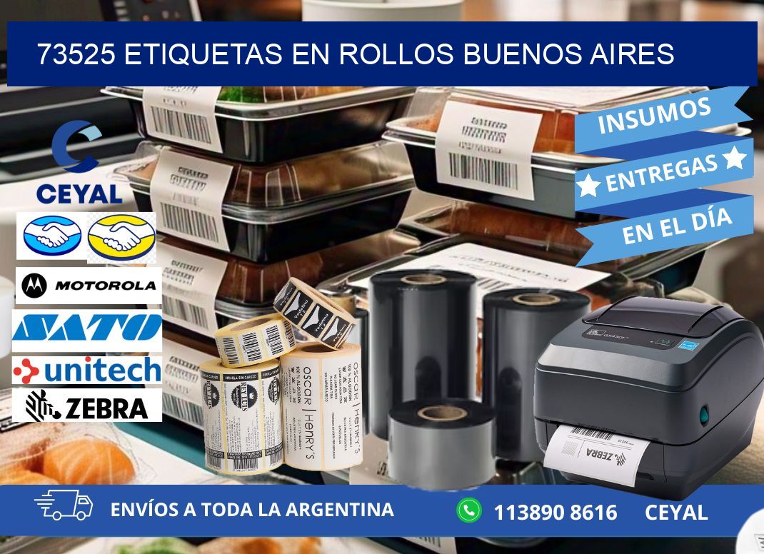73525 ETIQUETAS EN ROLLOS BUENOS AIRES