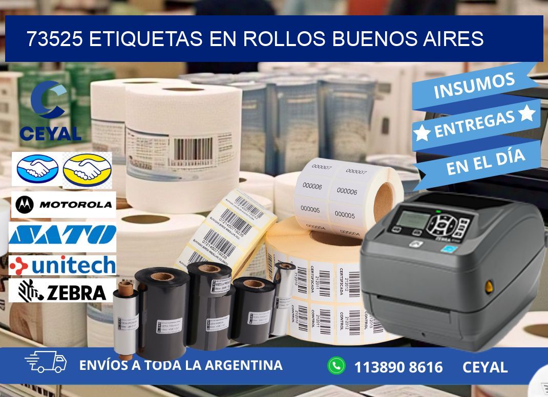73525 ETIQUETAS EN ROLLOS BUENOS AIRES