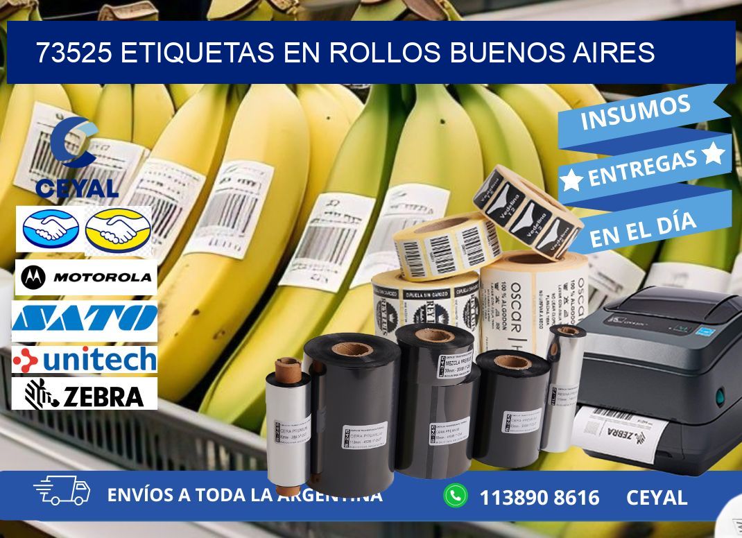 73525 ETIQUETAS EN ROLLOS BUENOS AIRES