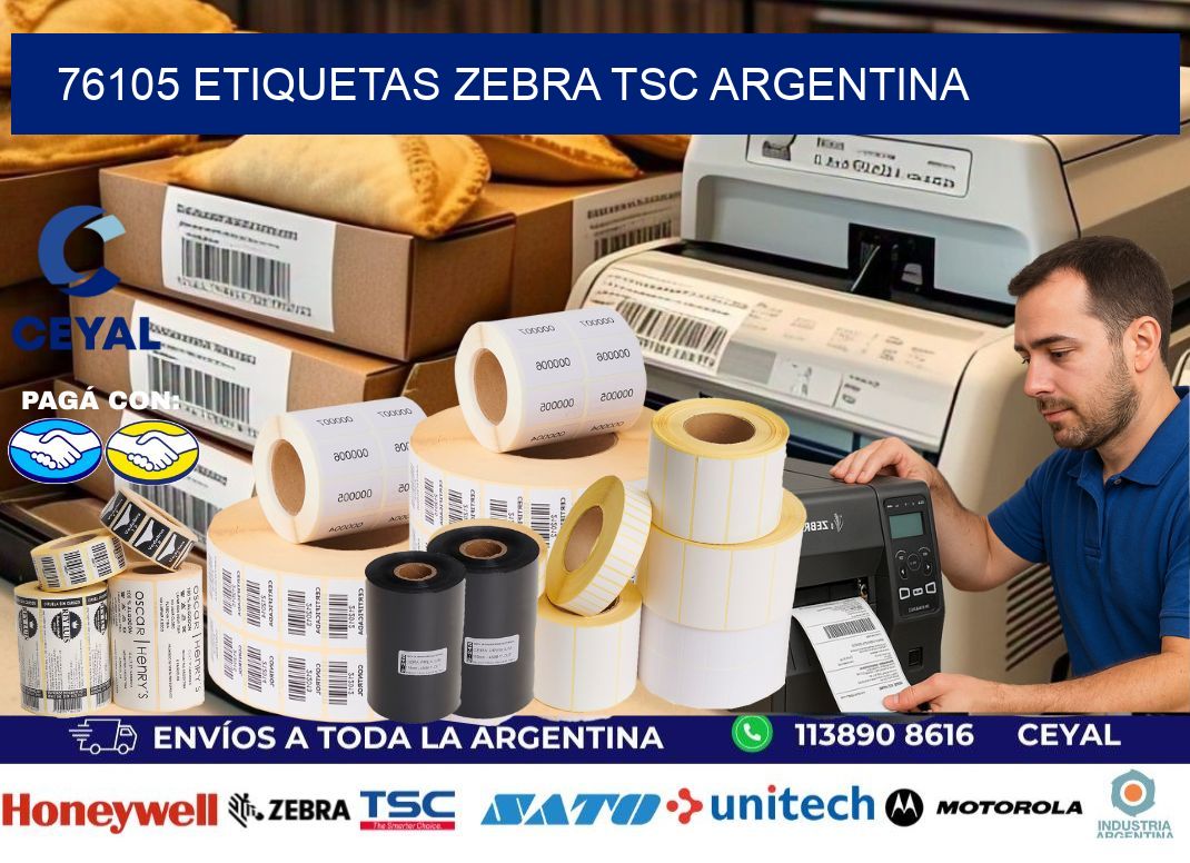76105 etiquetas zebra tsc argentina