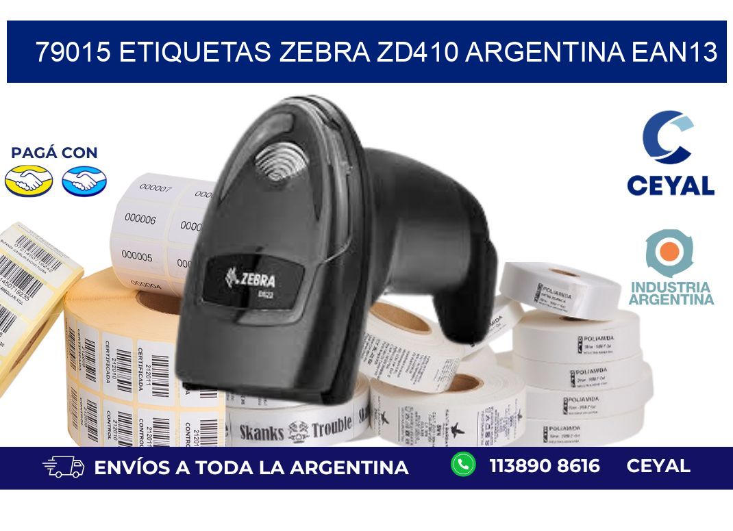 79015 etiquetas zebra zd410 argentina EAN13