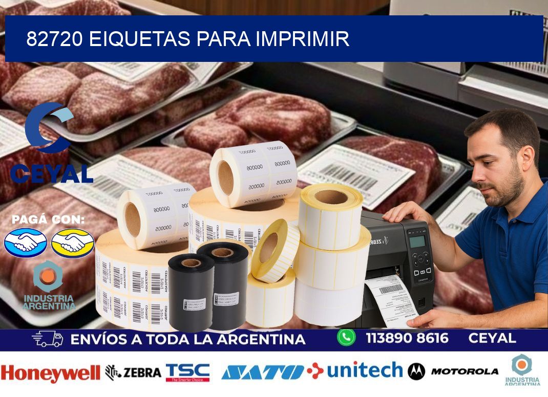82720 EIQUETAS PARA IMPRIMIR