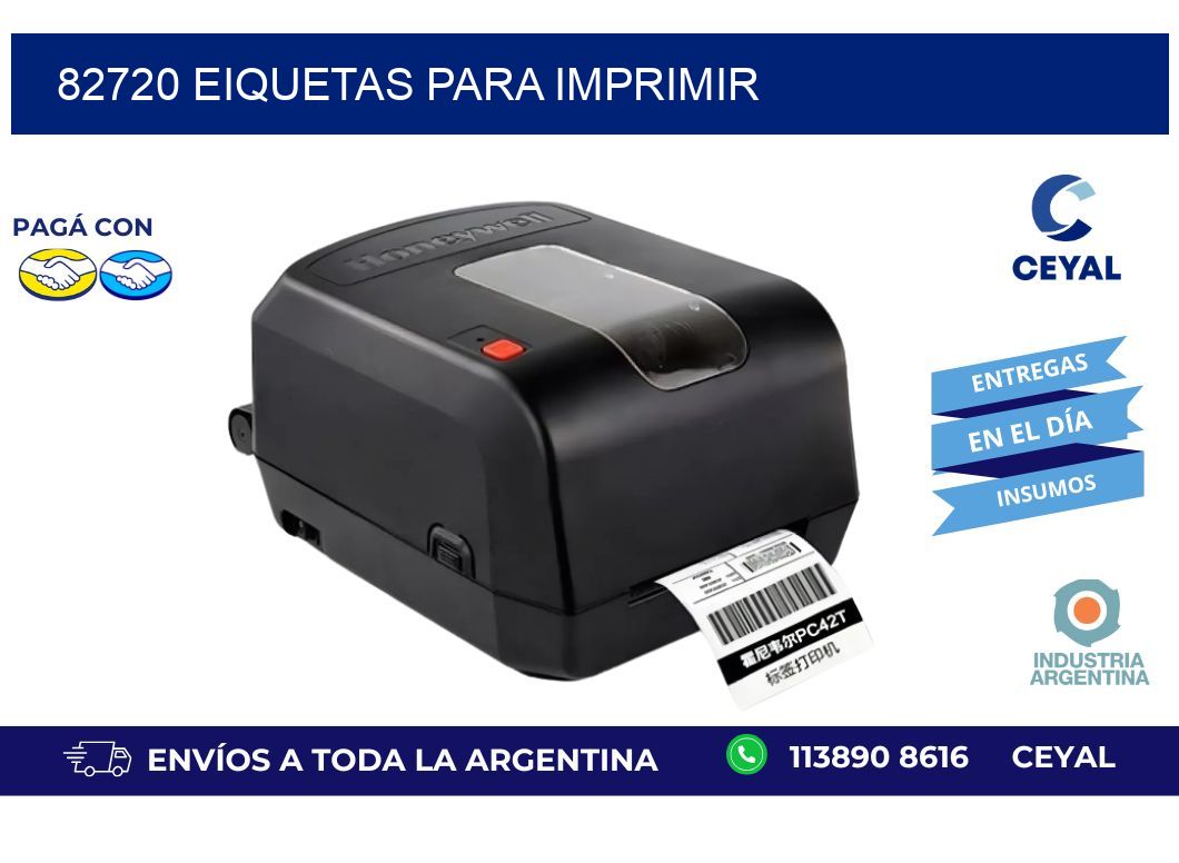 82720 EIQUETAS PARA IMPRIMIR