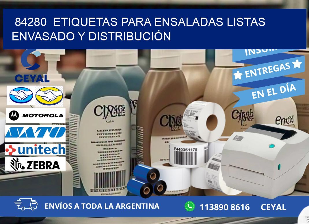 84280  ETIQUETAS PARA ENSALADAS LISTAS ENVASADO Y DISTRIBUCIÓN