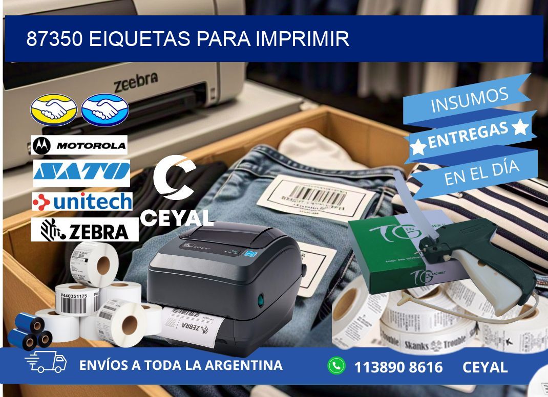 87350 EIQUETAS PARA IMPRIMIR