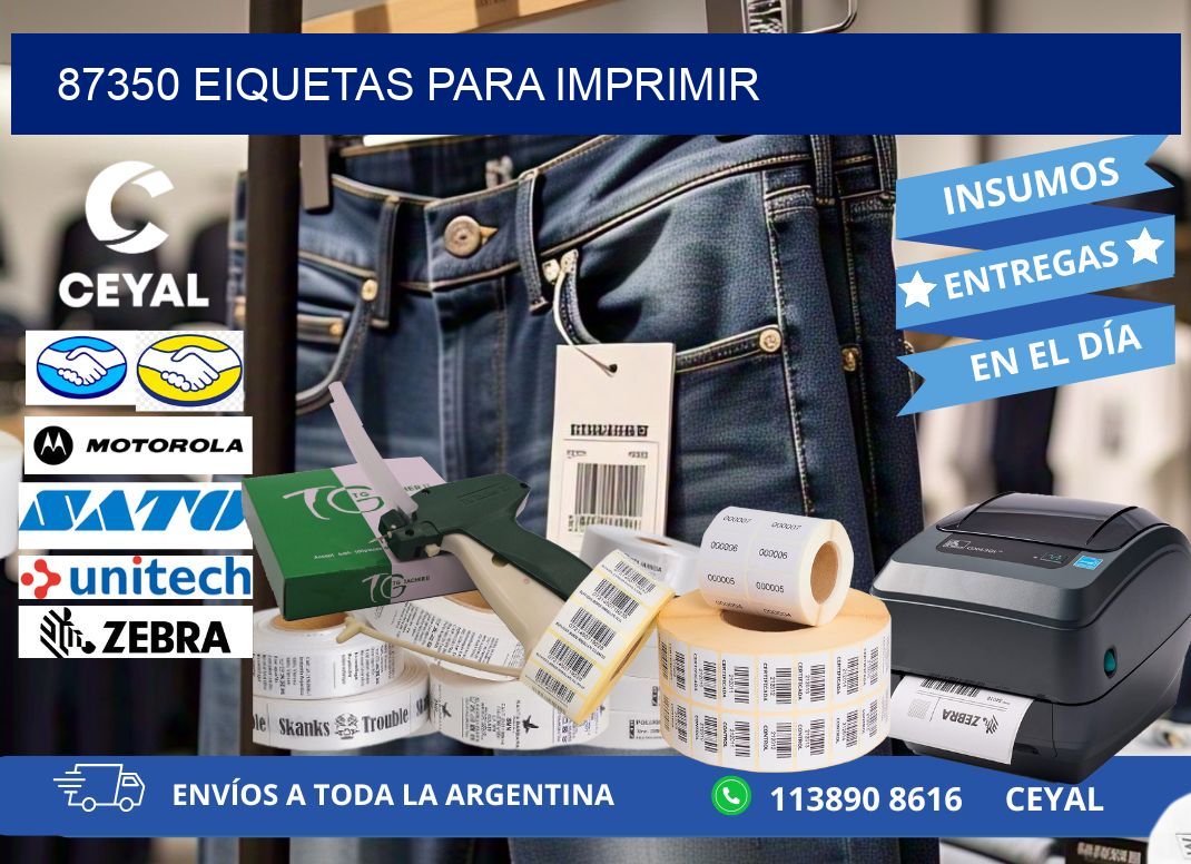 87350 EIQUETAS PARA IMPRIMIR