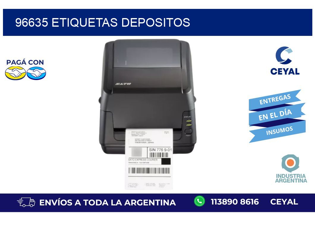 96635 ETIQUETAS DEPOSITOS