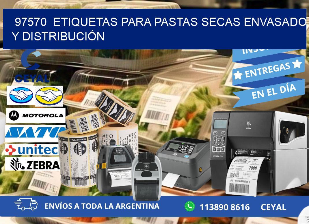 97570  ETIQUETAS PARA PASTAS SECAS ENVASADO Y DISTRIBUCIÓN