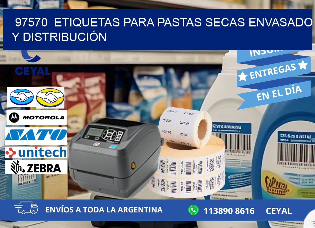 97570  ETIQUETAS PARA PASTAS SECAS ENVASADO Y DISTRIBUCIÓN