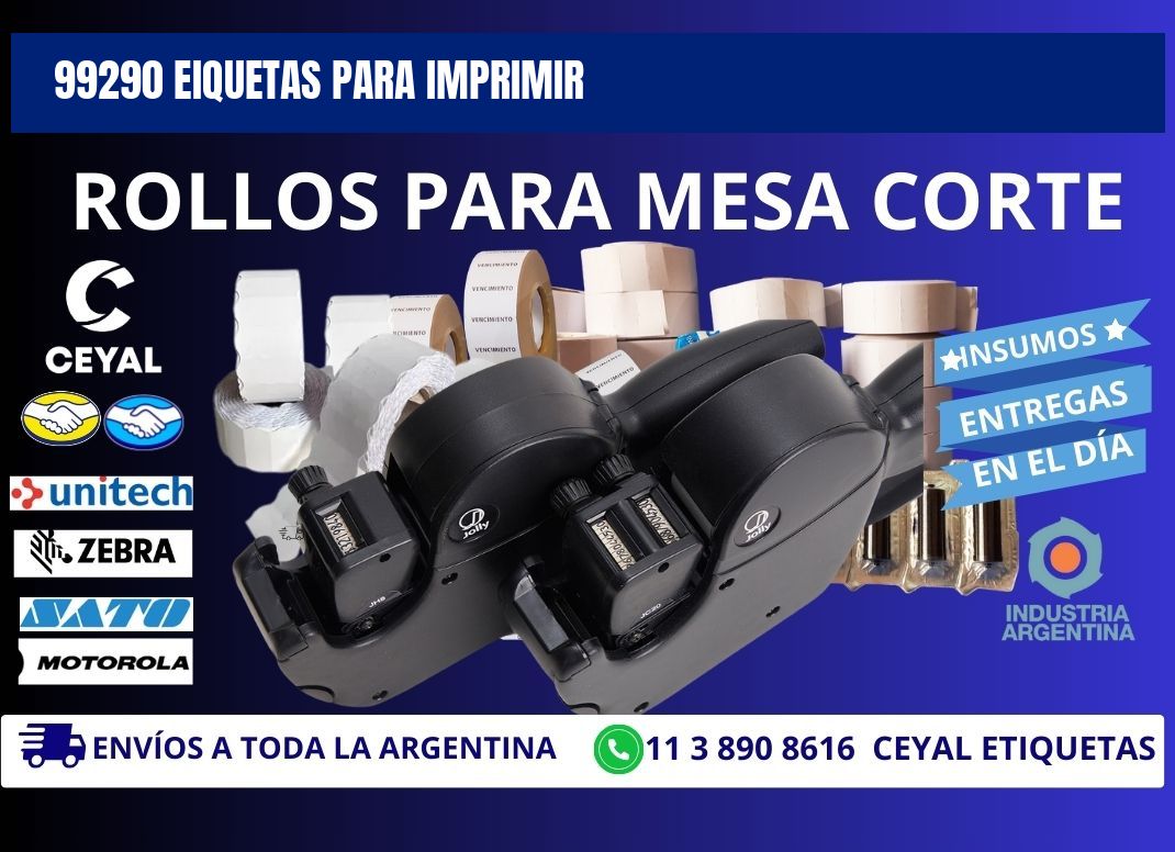 99290 EIQUETAS PARA IMPRIMIR