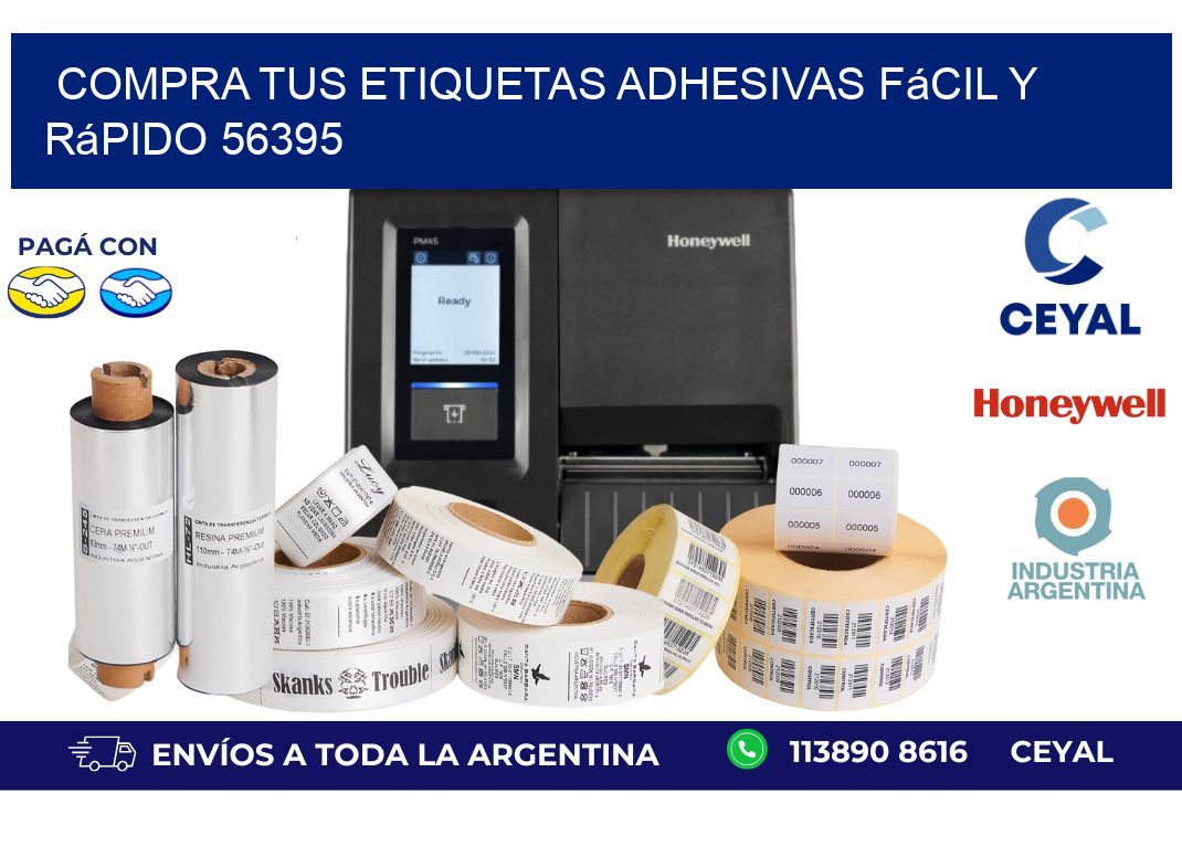 Compra tus Etiquetas Adhesivas Fácil y Rápido 56395