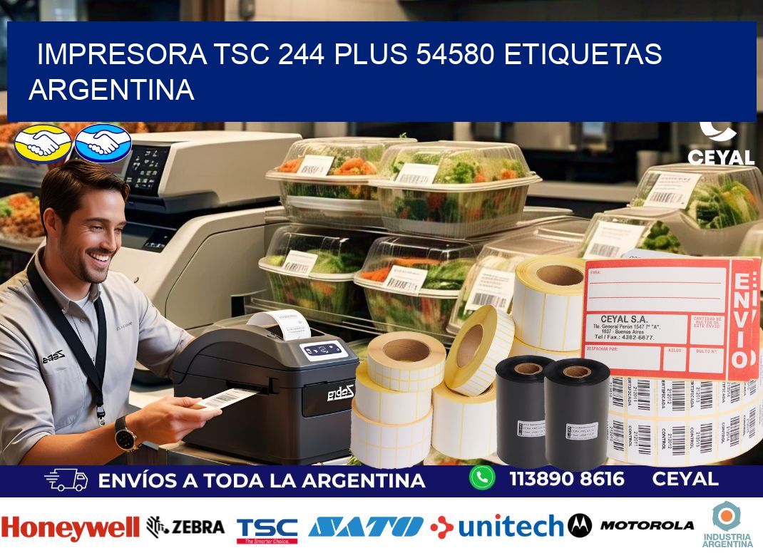 Impresora tsc 244 plus 54580 etiquetas argentina