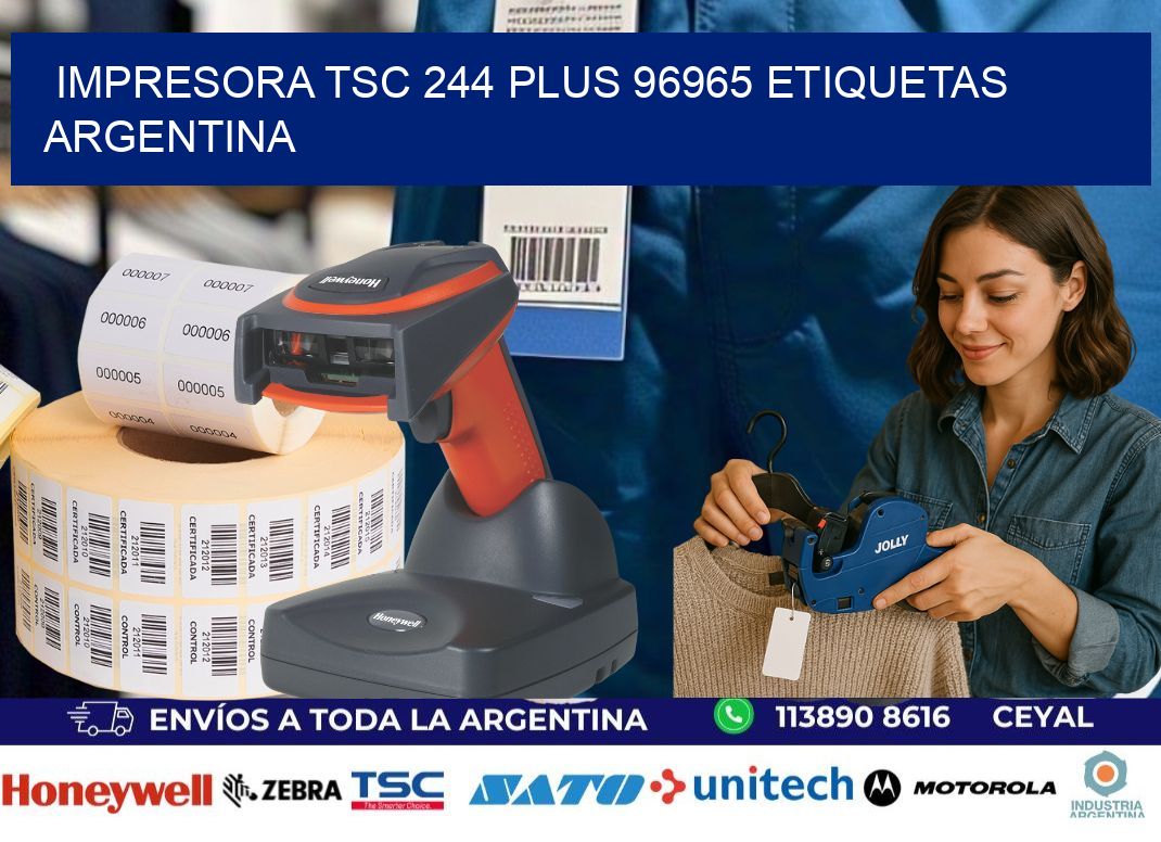 Impresora tsc 244 plus 96965 etiquetas argentina