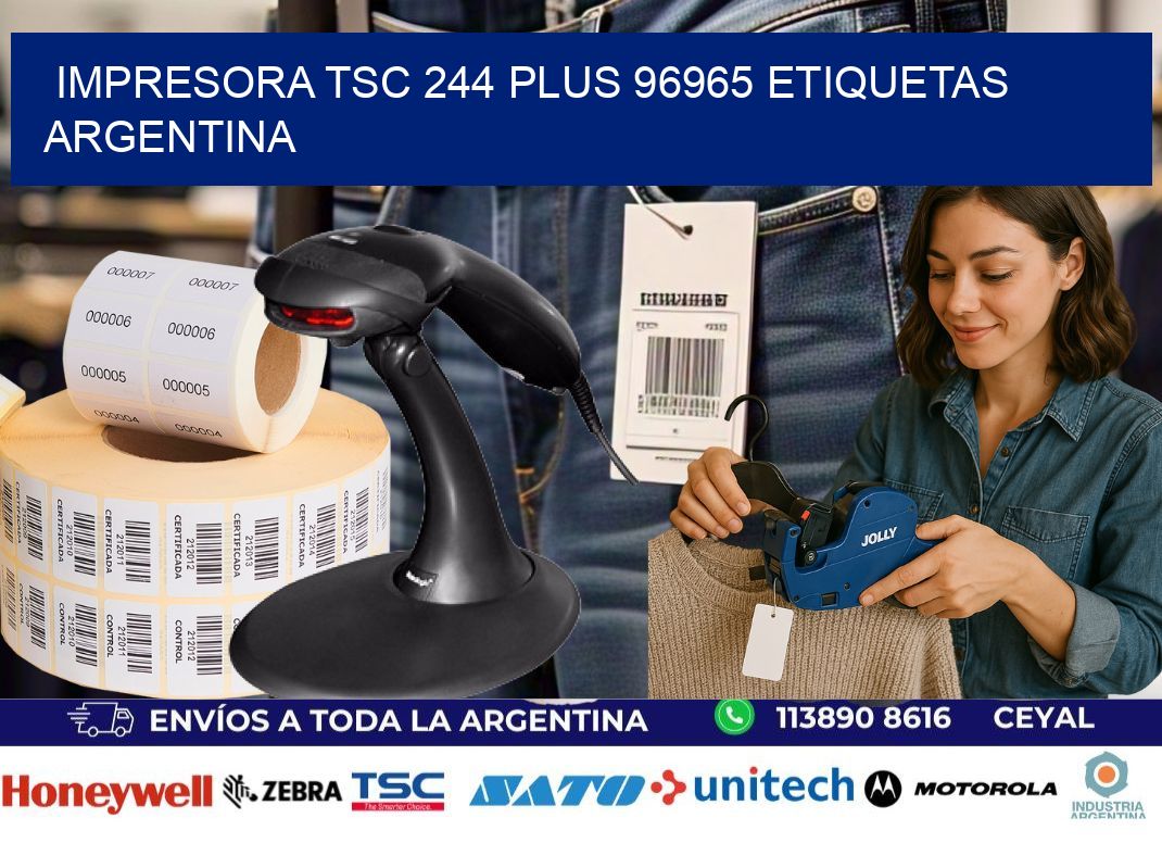 Impresora tsc 244 plus 96965 etiquetas argentina