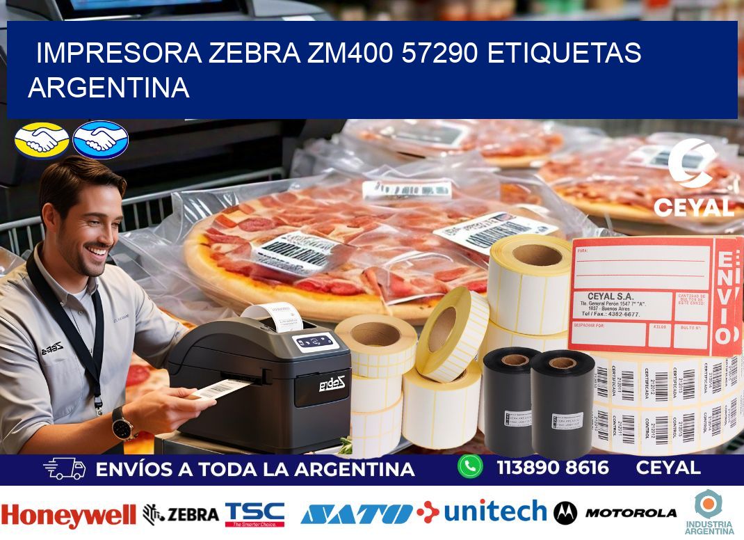 Impresora zebra zm400 57290 etiquetas argentina