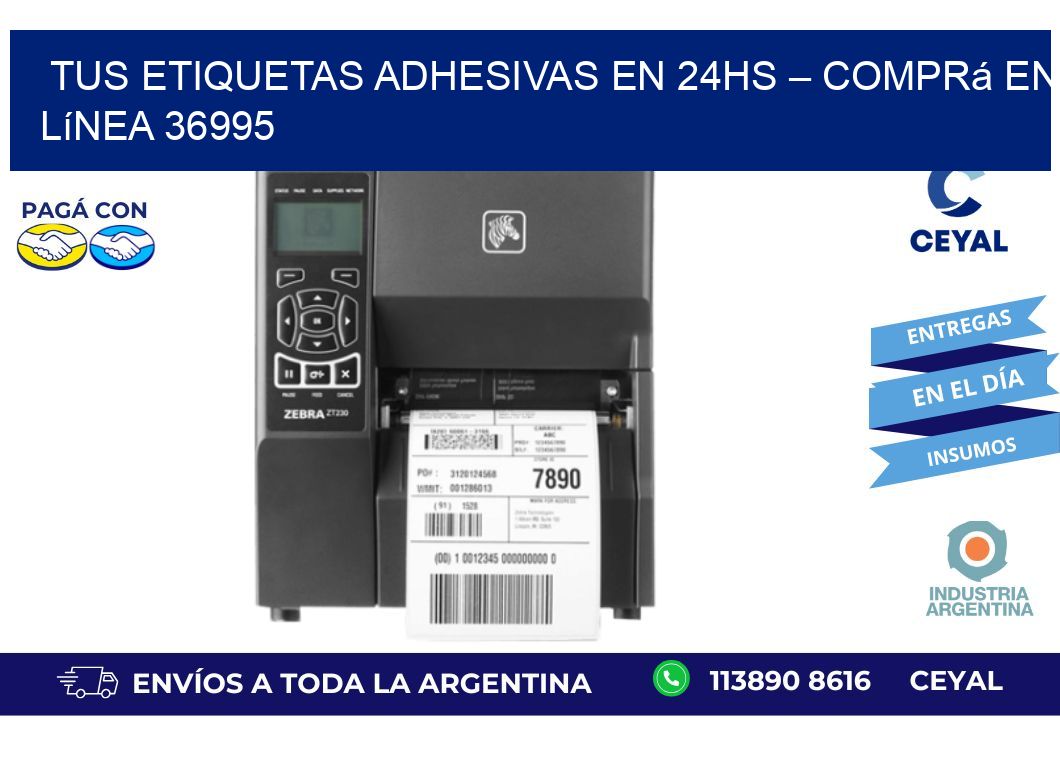 Tus Etiquetas Adhesivas en 24hs – Comprá en Línea 36995