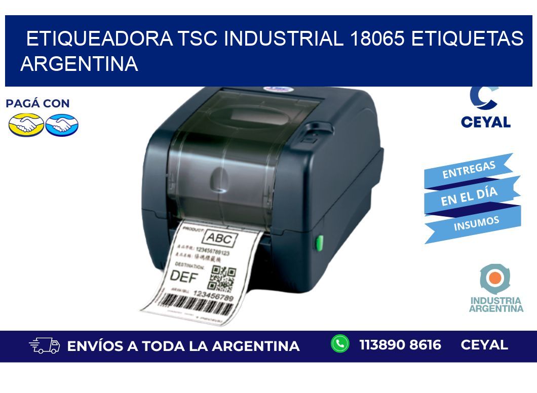 etiqueadora tsc industrial 18065 etiquetas argentina