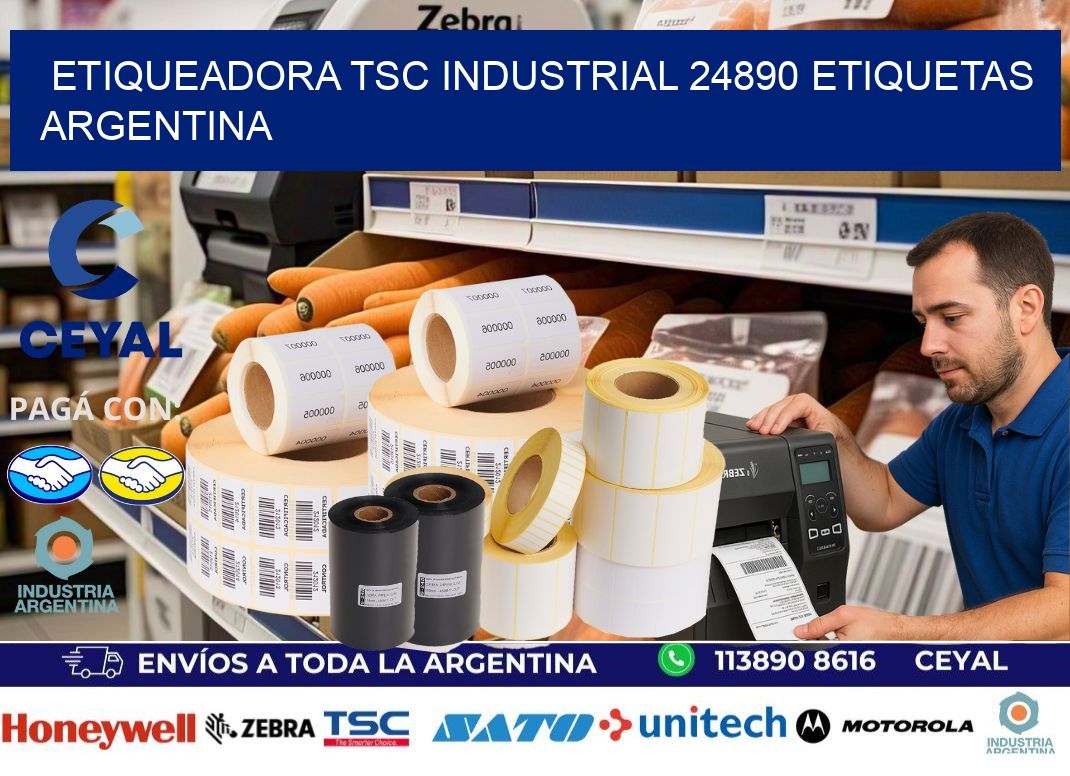 etiqueadora tsc industrial 24890 etiquetas argentina