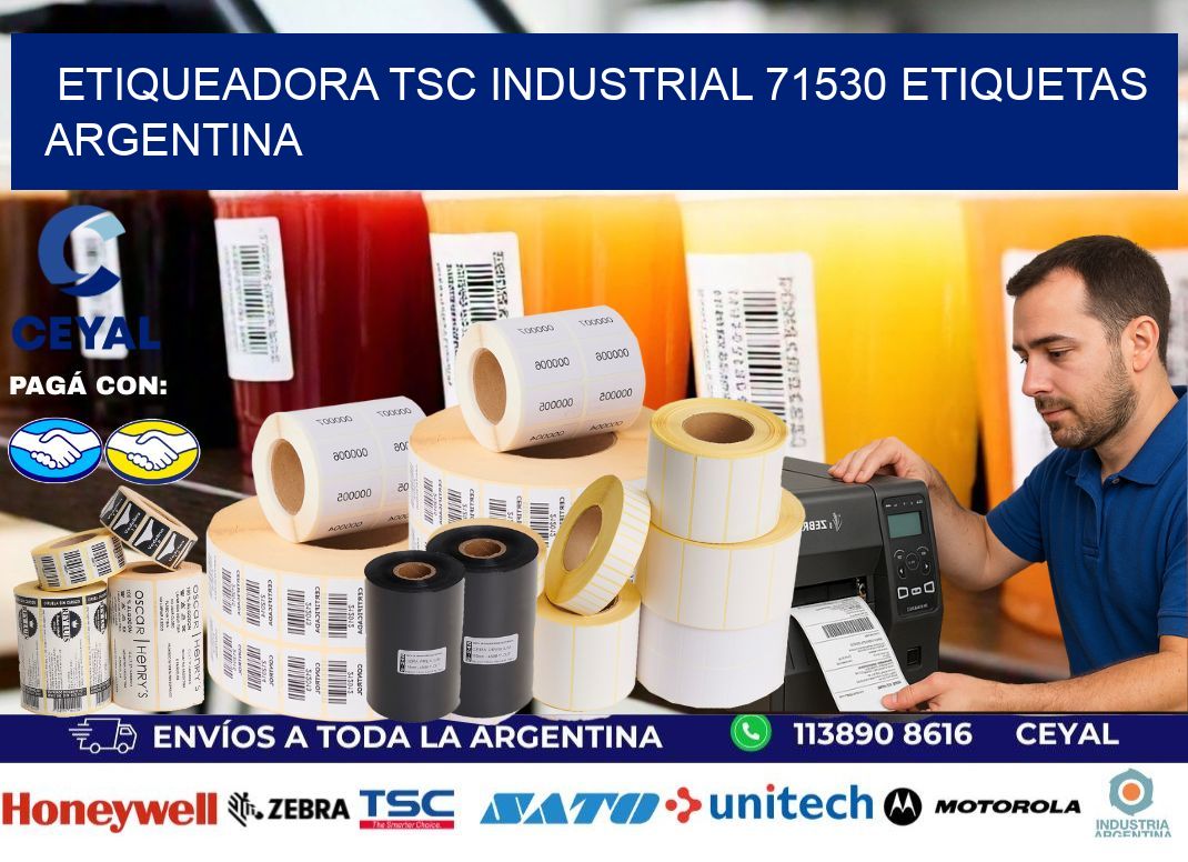 etiqueadora tsc industrial 71530 etiquetas argentina