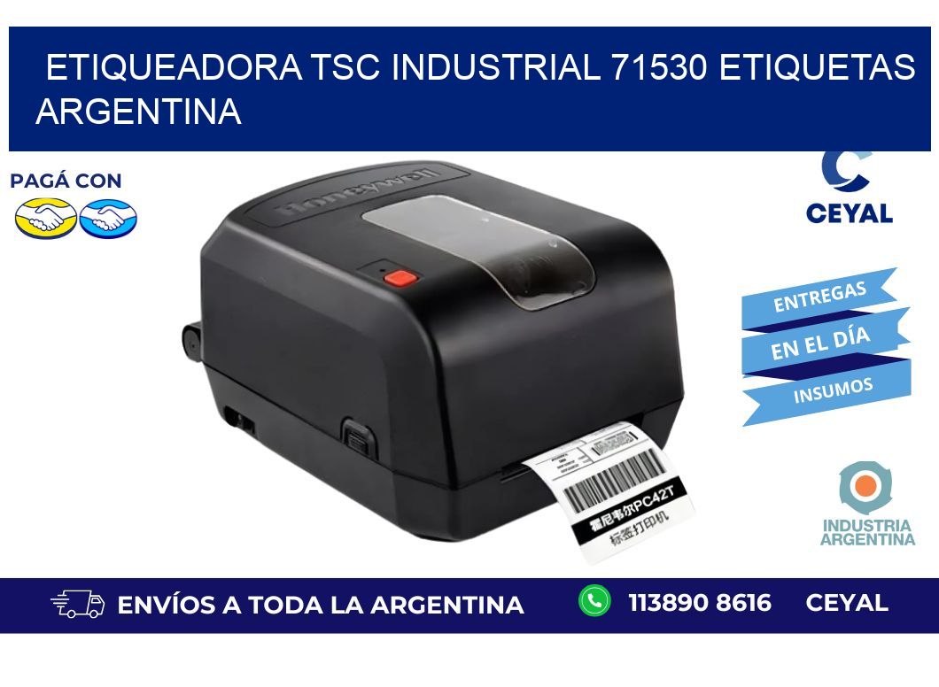 etiqueadora tsc industrial 71530 etiquetas argentina