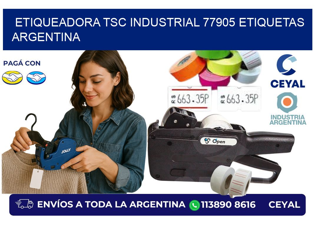etiqueadora tsc industrial 77905 etiquetas argentina