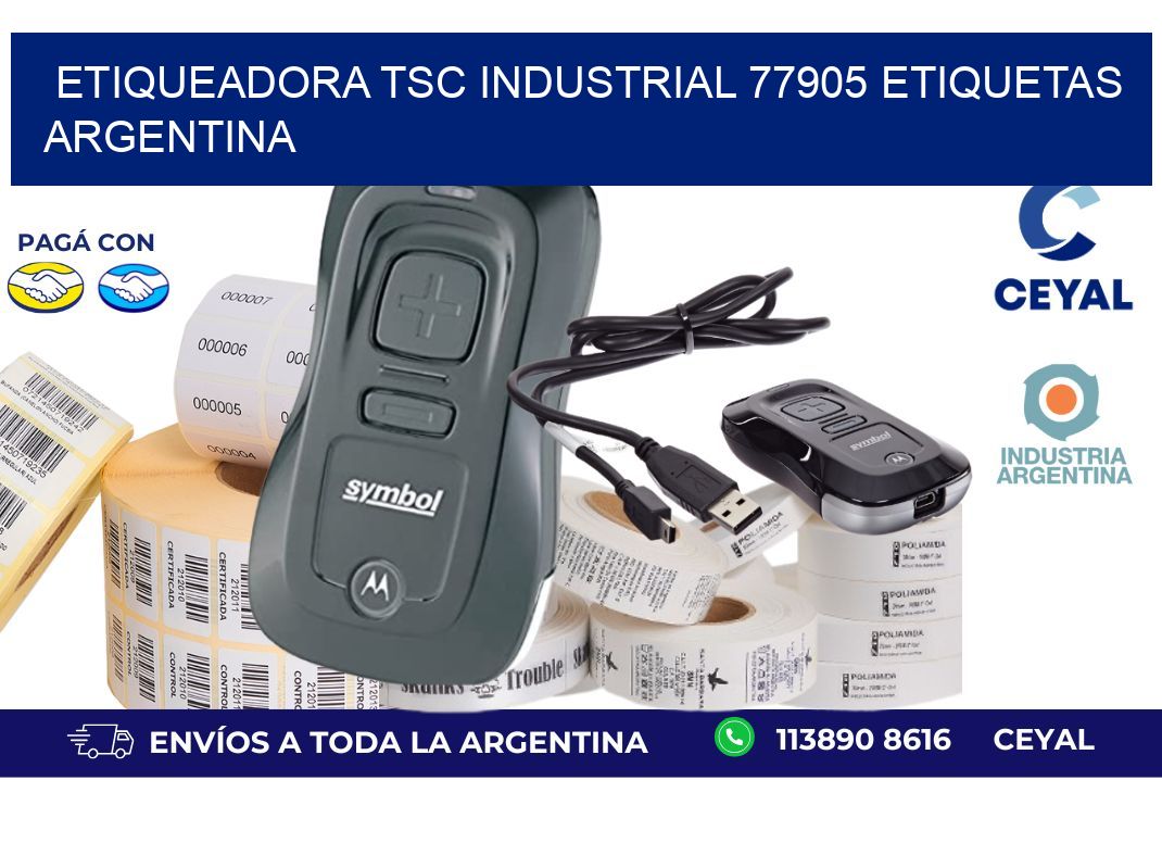 etiqueadora tsc industrial 77905 etiquetas argentina