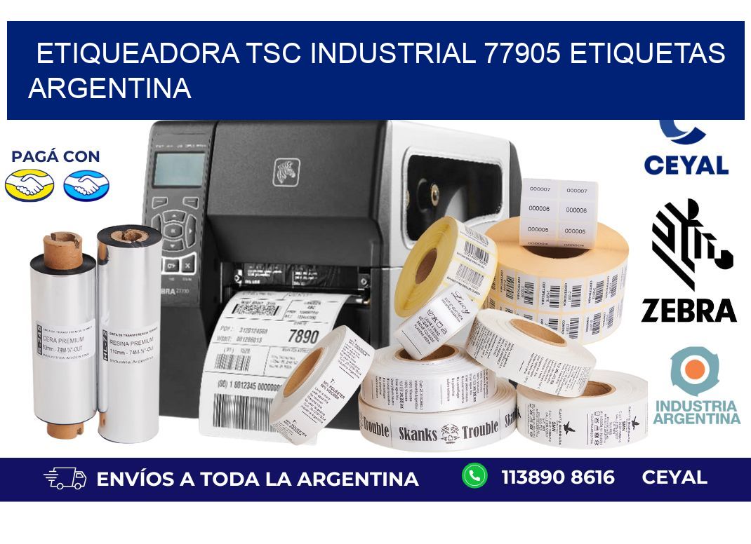 etiqueadora tsc industrial 77905 etiquetas argentina