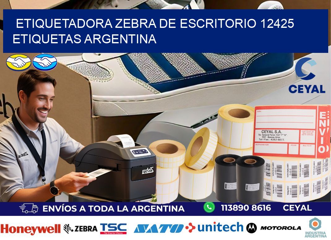 etiquetadora zebra de escritorio 12425 etiquetas argentina