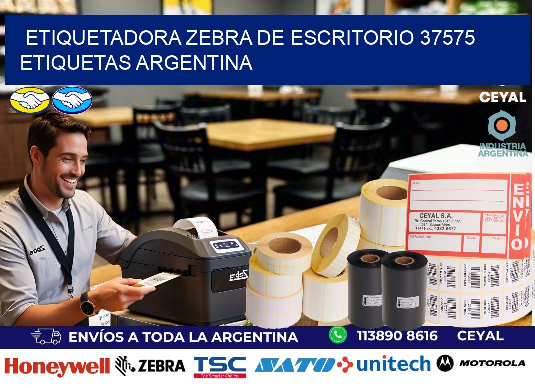 etiquetadora zebra de escritorio 37575 etiquetas argentina