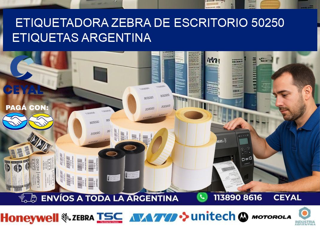 etiquetadora zebra de escritorio 50250 etiquetas argentina