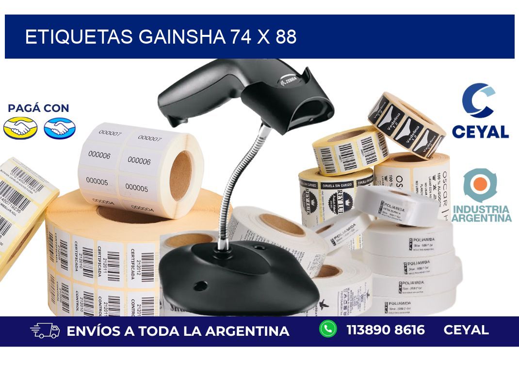 etiquetas gainsha 74 x 88