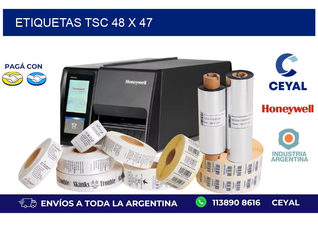 etiquetas tsc 48 x 47