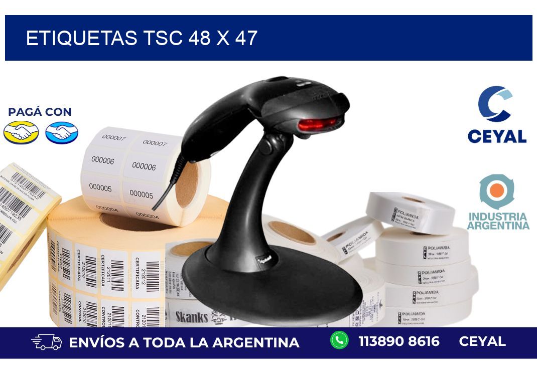 etiquetas tsc 48 x 47