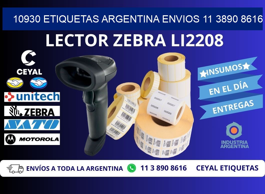 10930 ETIQUETAS ARGENTINA ENVIOS 11 3890 8616