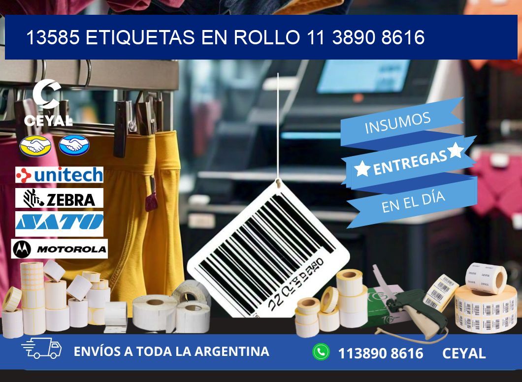 13585 ETIQUETAS EN ROLLO 11 3890 8616