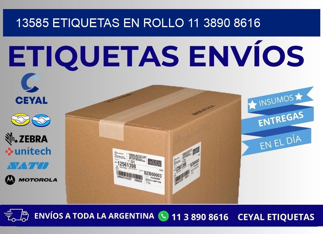 13585 ETIQUETAS EN ROLLO 11 3890 8616