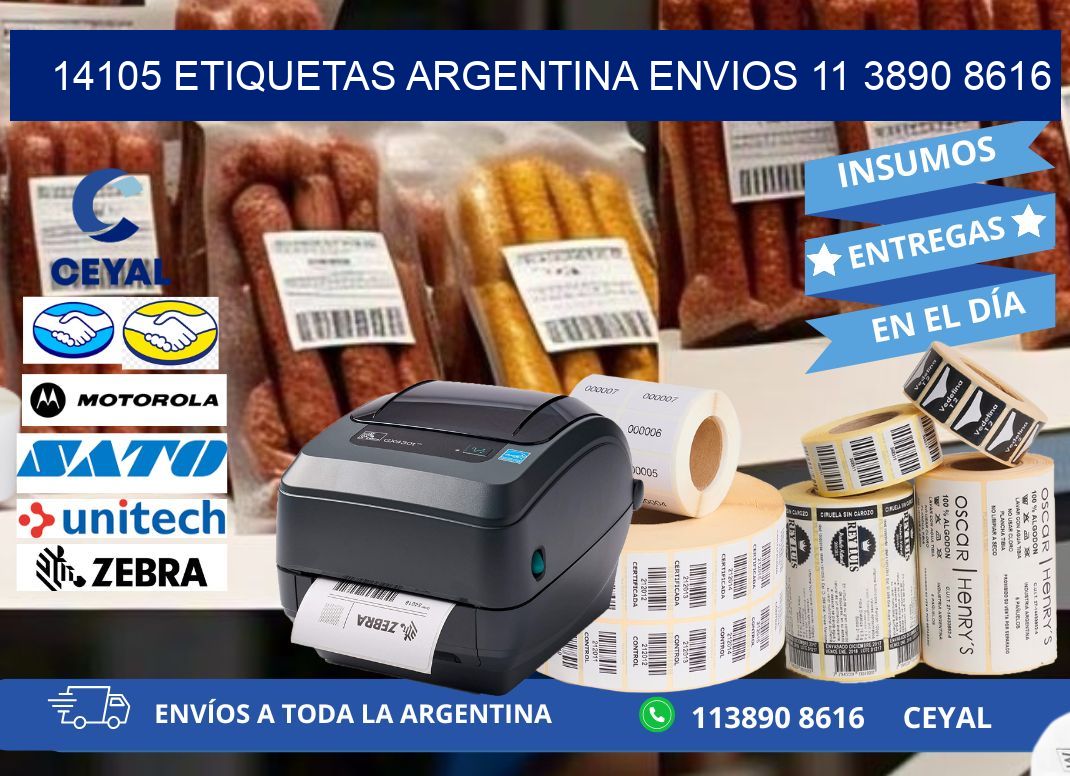 14105 ETIQUETAS ARGENTINA ENVIOS 11 3890 8616
