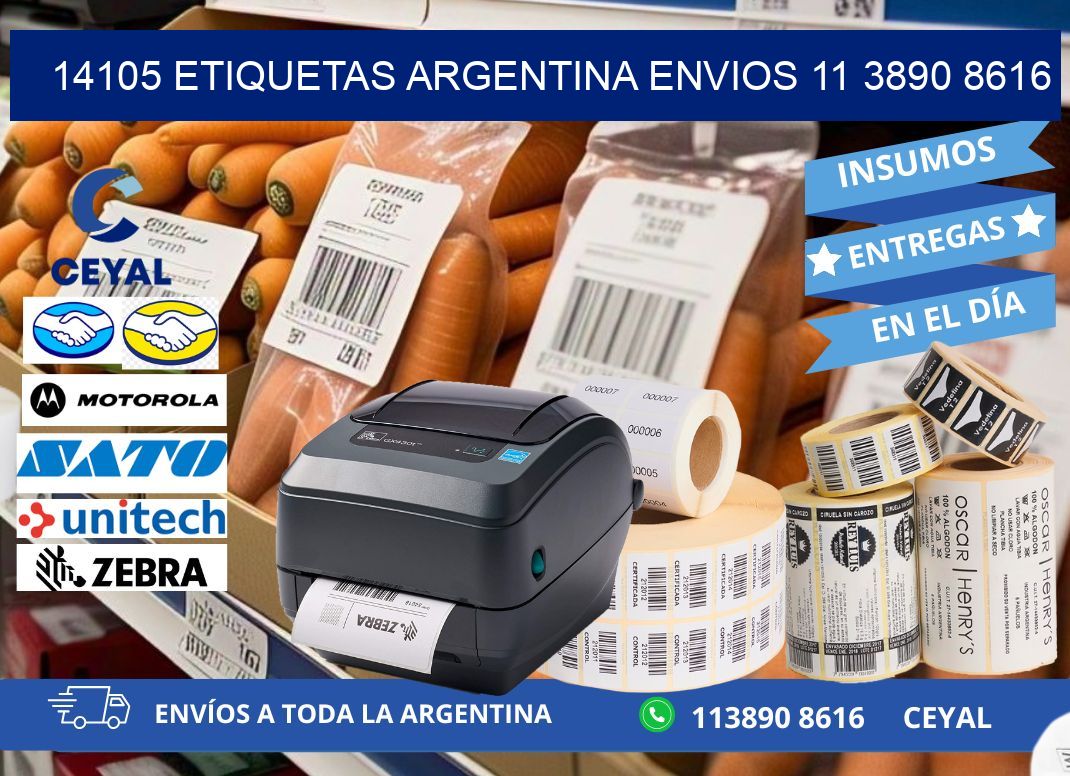 14105 ETIQUETAS ARGENTINA ENVIOS 11 3890 8616
