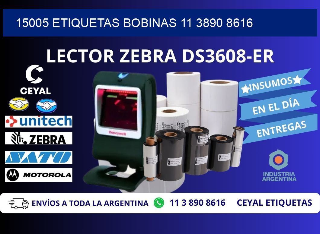 15005 ETIQUETAS BOBINAS 11 3890 8616