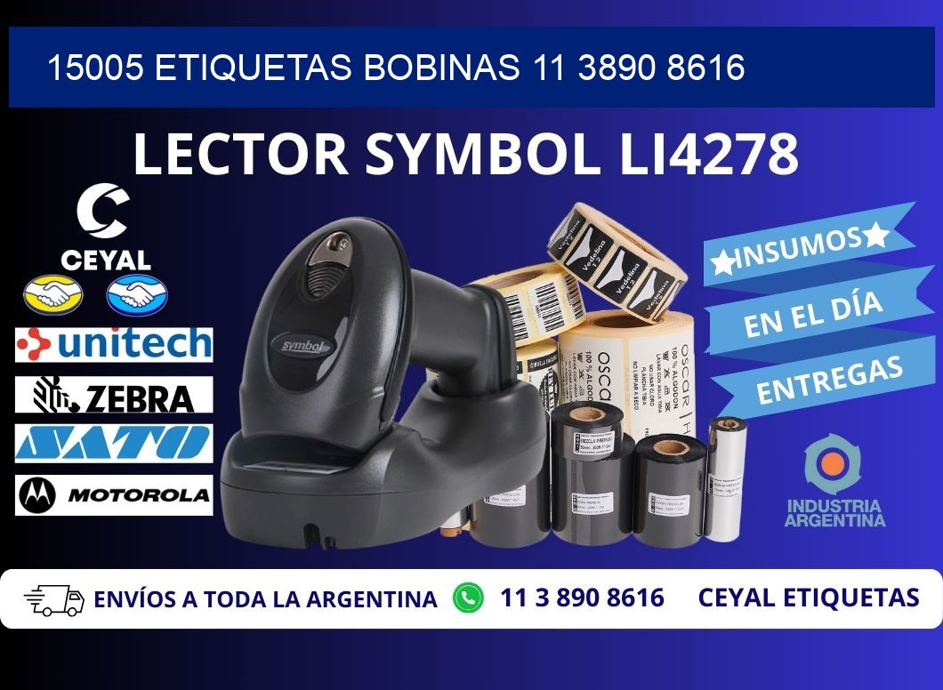 15005 ETIQUETAS BOBINAS 11 3890 8616