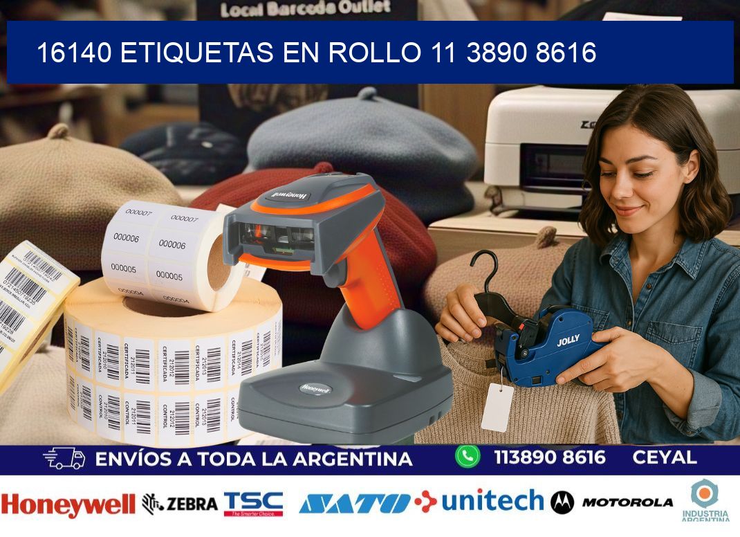 16140 ETIQUETAS EN ROLLO 11 3890 8616