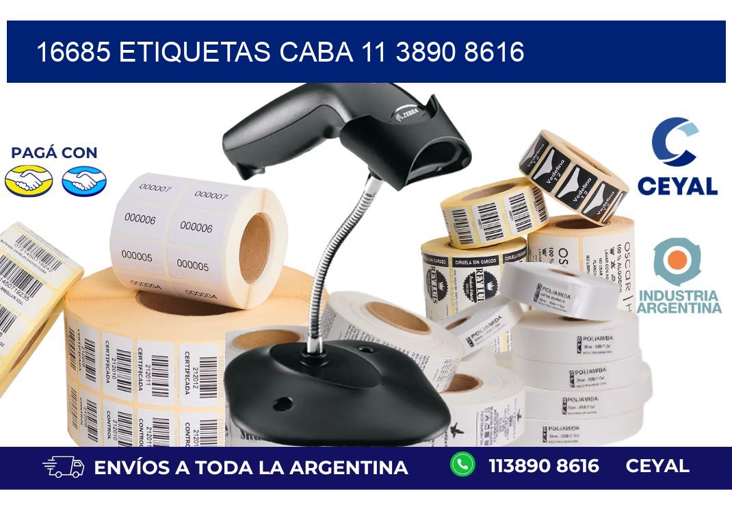 16685 ETIQUETAS CABA 11 3890 8616