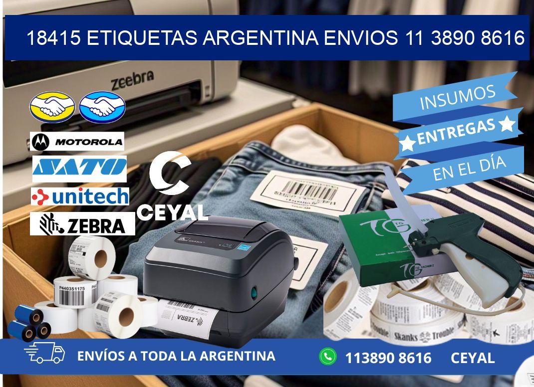 18415 ETIQUETAS ARGENTINA ENVIOS 11 3890 8616